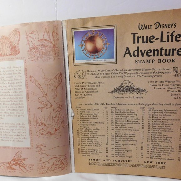 Walt Disney's True Life Adventures Stamp Book VINTAGE 1955 - Picture 4 of 9